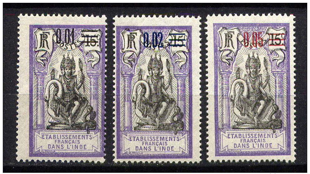 INDE - N° 56/58* -  DIEU BRAHAMA - Unused Stamps