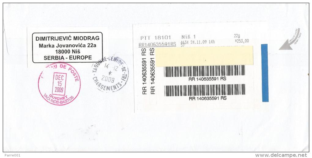 Yugoslavia Serbia 2009 Nis Post Office Meter Franking EMA Barcoded Registered Cover - Serbie