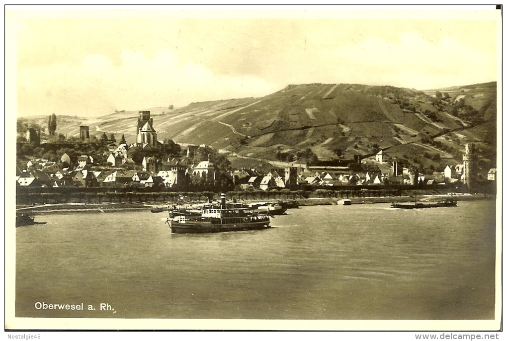 F.Gutmann - Oberwesel A. Rh - Bateau - Oberwesel