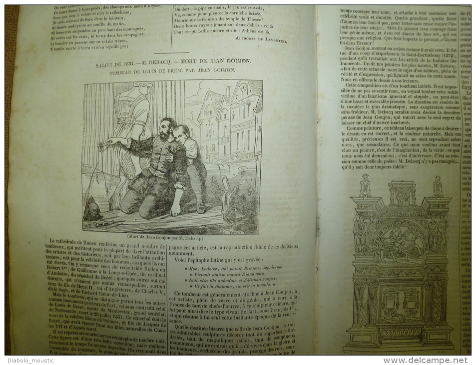 12 Juin 1834 MAGASIN UNIVERSEL : Château Saint-Elme Et L'Oeuf à NAPLES (Napoli);Jean Goujon;Monuments Penchés - 1800 - 1849