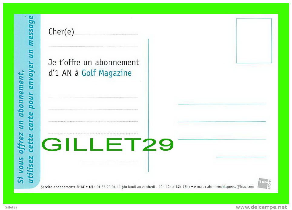 ADVERTISING - PUBLICITÉ - ABONNEMENT INSTANTANÉ, GOLF MAGAZINE - No 132 , 2000 - - Publicité