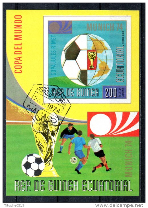 GUINEE EQUATORIALE. BF Oblitéré. Coupe Du Monde De Football 1974. - 1974 – West Germany