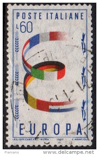 PIA - ITALIA SPECIALIZZAZIONE: 1957 : Europa - (SAS 818/I - CARRARO 394/I) - Varietà E Curiosità