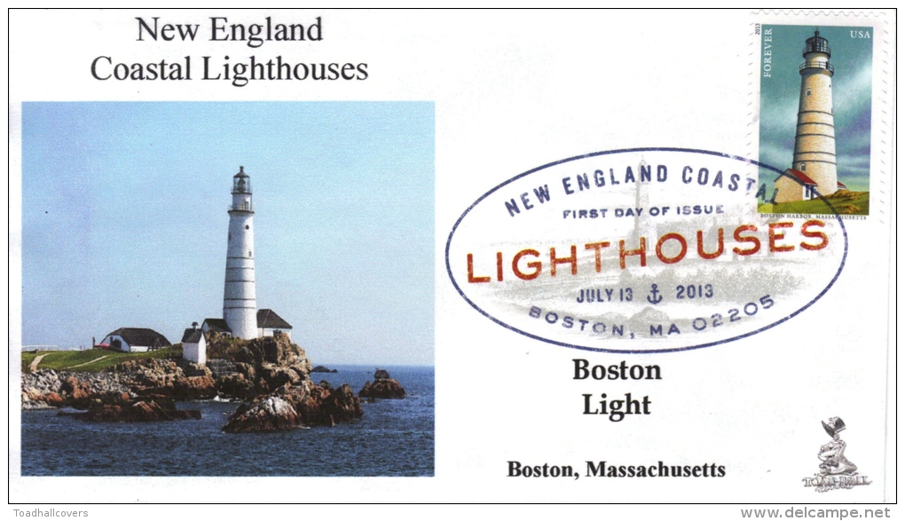 New England Coastal Lighthouses FDC, From Toad Hall Covers! (#1 Of 5) - 2001-2010