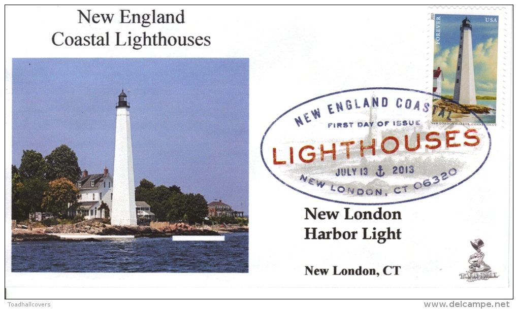 New England Coastal Lighthouses FDC, From Toad Hall Covers! (#2 Of 5) - 2001-2010