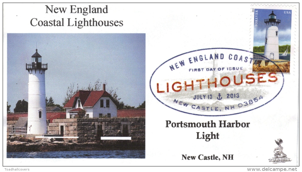 New England Coastal Lighthouses FDC, From Toad Hall Covers! (#5 Of 5) - 2001-2010