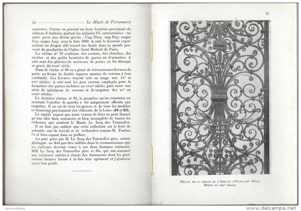 Guide Officiel /Le Musée De La Ferronnerie /Le Secq Des Tournelles /Tour Saint Laurent/ROUEN/1927   PGC52 - Archéologie