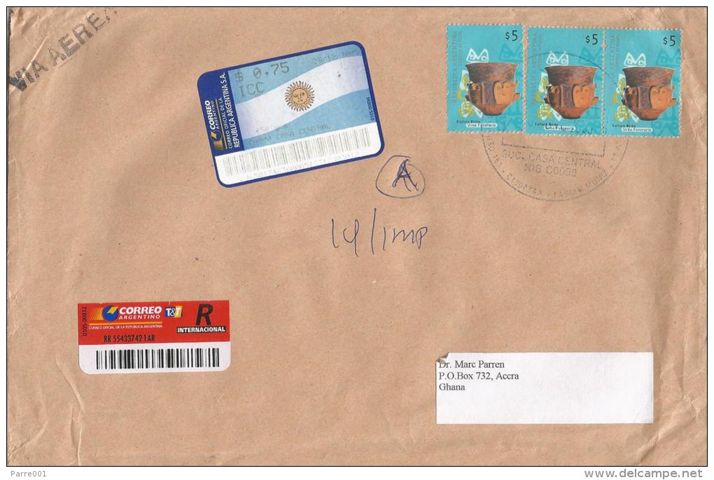 Argentina 2006 Buenas Aires Cup Barcoded Registered Cover - Lettres & Documents