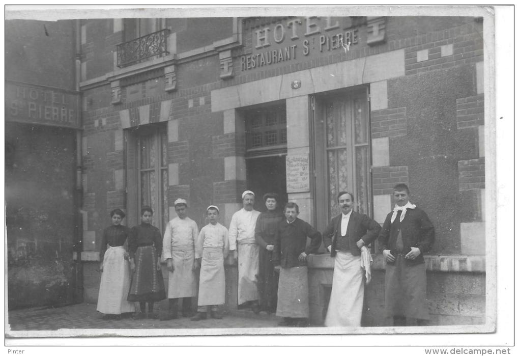 Devanture De L'HOTEL RESTAURANT SAINT PIERRE  - CARTE PHOTO Non Située - Restaurants