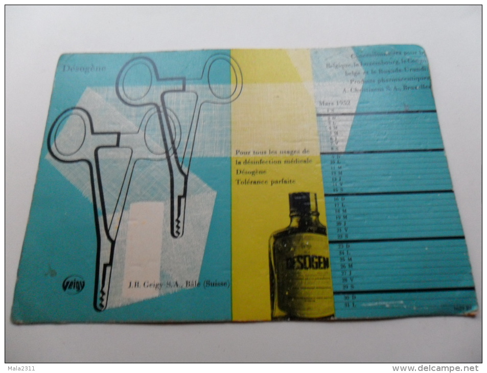 ANCIEN BUVARD / PUB  MEDICAMENT  DESOGENE - Stationeries (flat Articles)