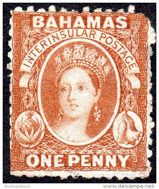 Bahamas  1863  Wmk Crown CC   P12.5  SG20  Unused - Andere & Zonder Classificatie