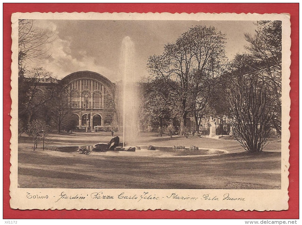 BIT2-37 Torino Giardini Viaggiata In 1935 - Parques & Jardines