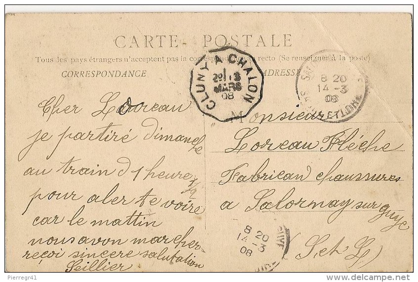 CPA-1907-71-ST GENGOUX Le NATIONAL-FONTAINE De JOUVENCE Et RUE CESAREE-BE - Other & Unclassified