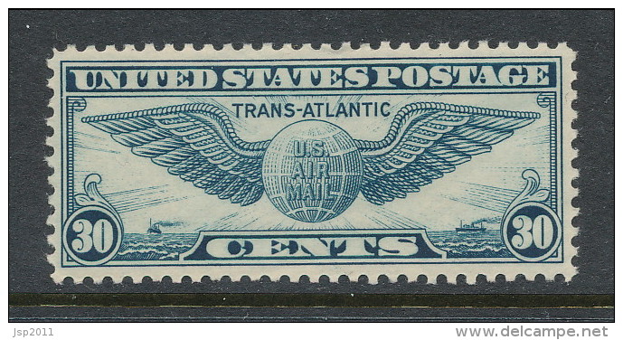 USA 1939 Air Mail Scott # C 24. Transatlantic Issue,  MH (*) - 1b. 1918-1940 Unused