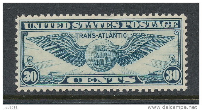 USA 1939 Air Mail Scott # C 24. Transatlantic Issue,  MH (*) - 1b. 1918-1940 Ungebraucht