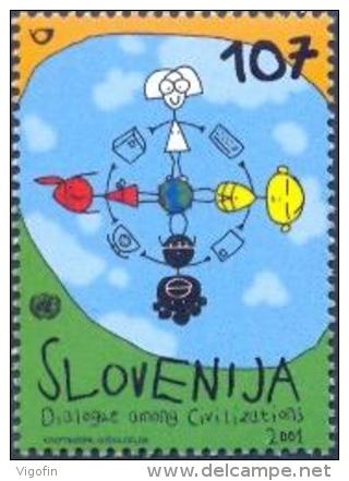 SI 2001-367 DIJALOG, SLOVENIA, 1 X 1v, MNH - Gemeinschaftsausgaben