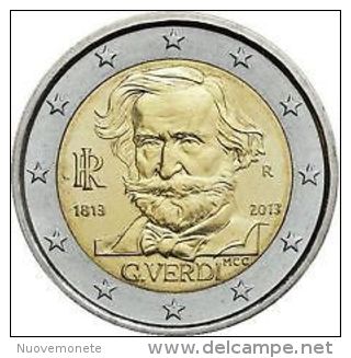 ITALIA ITALIE ITALY 2 EURO COMM. 2013  FDC DA ROT. " 200° Ann. Nascita Giuseppe Verdi " - Italia