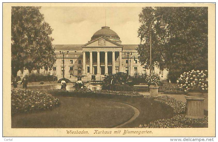 WIESBADEN - Kurhaus Mit Blumengarten - Wiesbaden