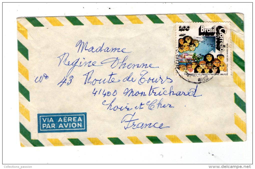 Lettre , BRASIL ,  Via Aéra - Covers & Documents