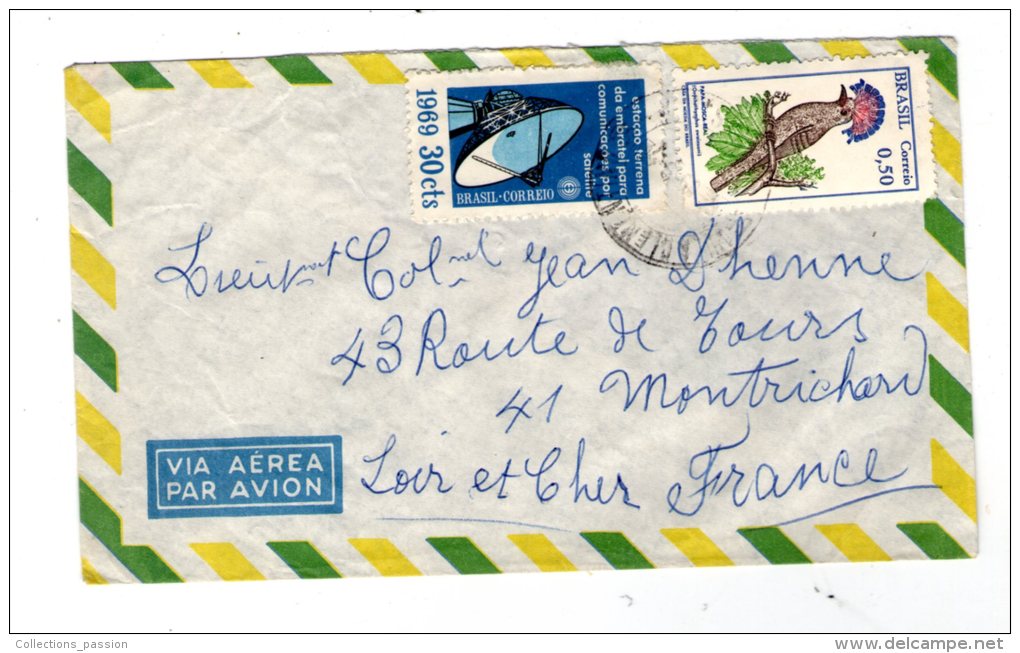 Lettre , BRASIL ,  Via Aéra - Lettres & Documents