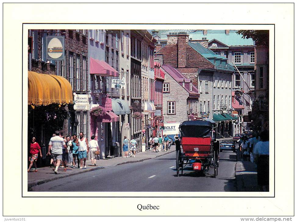 CPSM Ville De Québec-Calèche Sur La Rue St Louis    L1481 - Québec - La Citadelle