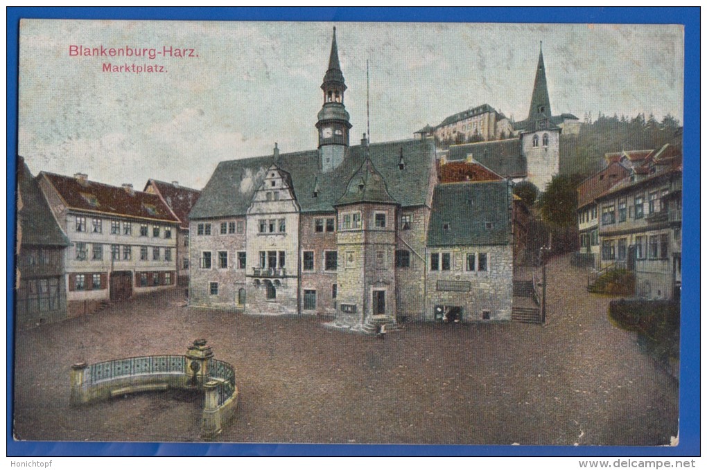 Deutschland; Blankenburg Harz; Marktplatz Mit Rathaus - Blankenburg