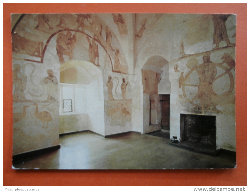 29617 PC: NORTHAMPTONSHIRE: Longthorpe Tower. Wall Paintings On 1st Floor Room. - Northamptonshire