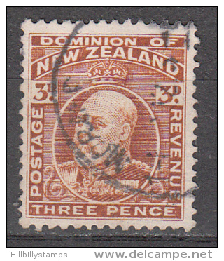 New Zealand    Scott No.  95  Used   Year  1909 - Used Stamps