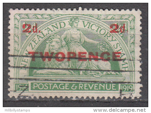 New Zealand    Scott No.  174   Used   Year  1922 - Gebraucht