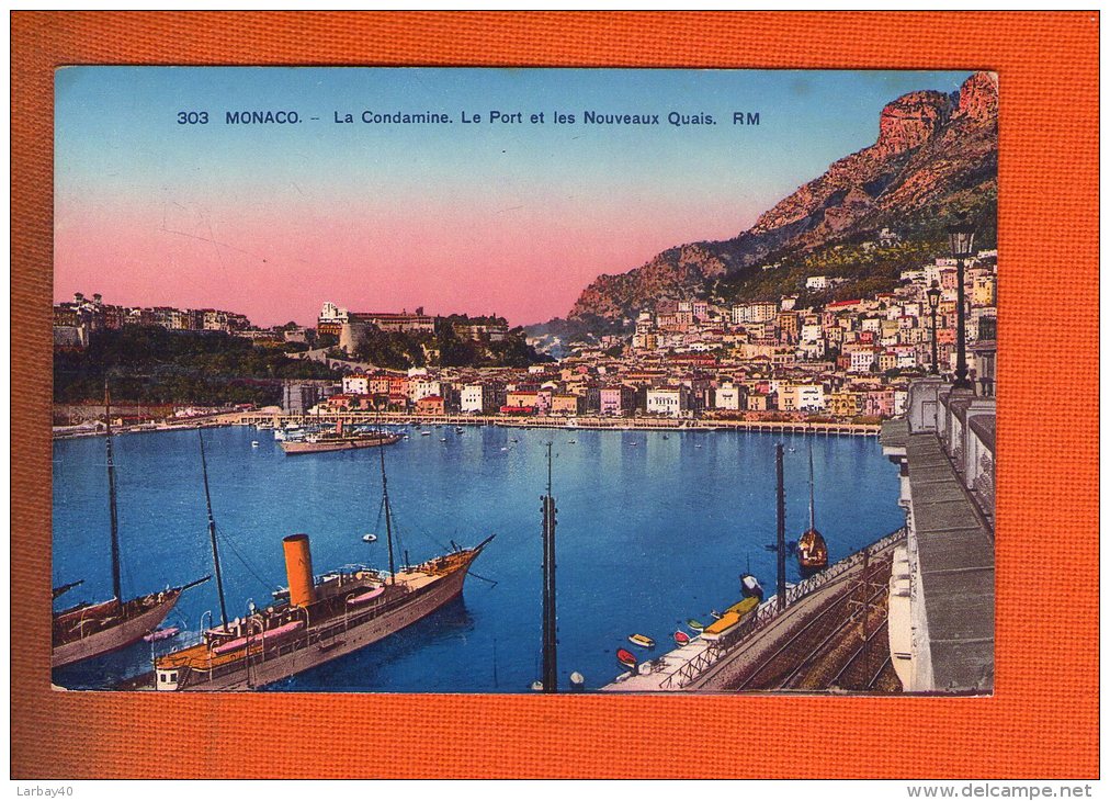 1 Cpa Monaco La Condamine Le Port Et Les Nouveaux Quais - La Condamine