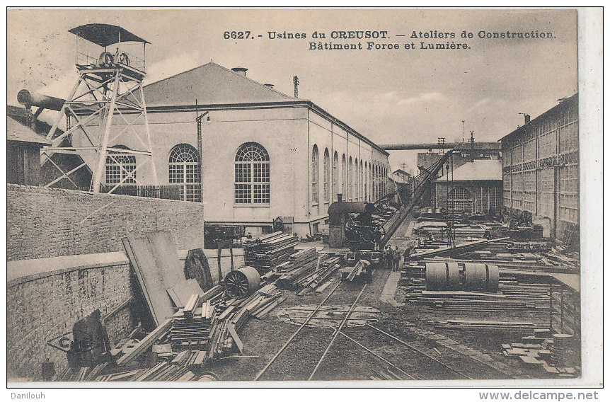 71 // LE CREUSOT  Usines, Ateliers De Construction, Batiment Force Et Lumière - Le Creusot