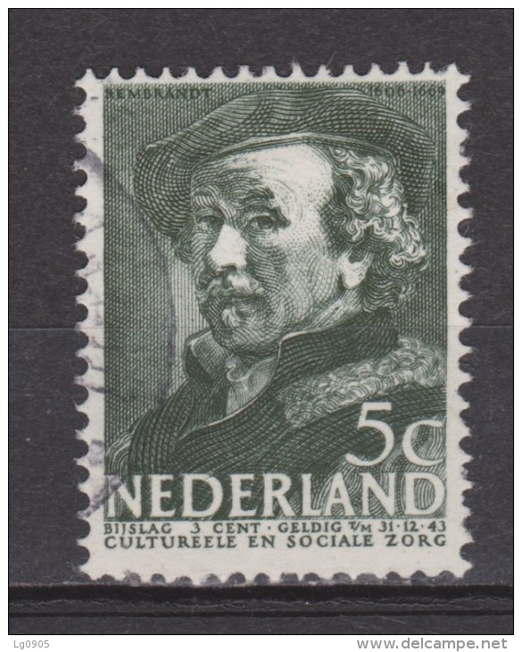 NVPH Netherlands Nederland Pays Bas Niederlande Holanda 308 Used ; Schilder ,peintre, Pintor, Painter REMBRANDT - Rembrandt