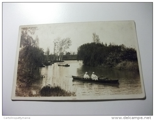 Canoa  Corso D'acqua Retro Scritta Con Buenos Aires 2 Aprile 1908 - Rowing