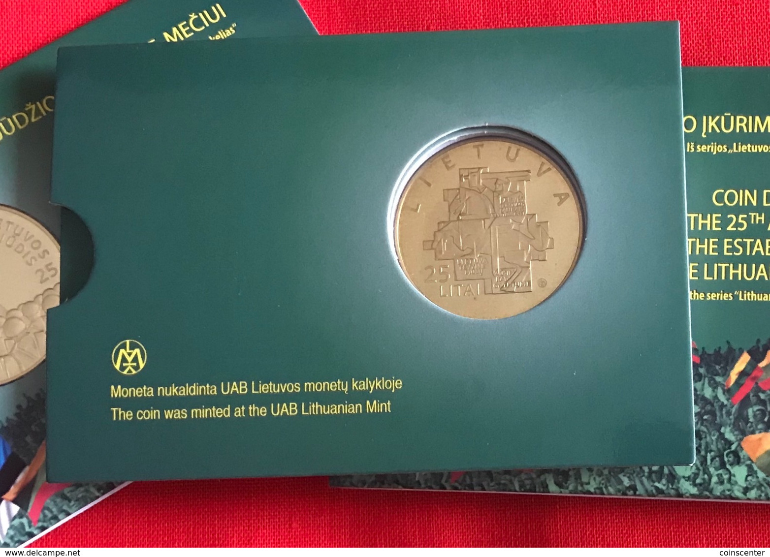 Lithuania 25 Litai 2013 "Establishment Of The Lithuanian S&#261;j&#363;dis" PROOF-LIKE - Lituanie