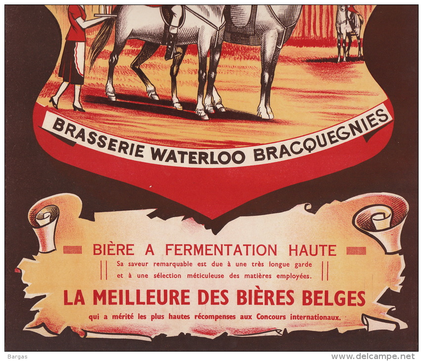 Carton Biere Brasserie Waterloo Bracquegnies - Afiches