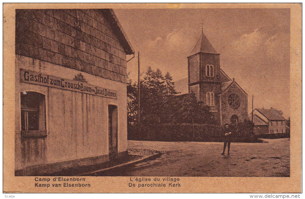 Kamp Van Elsenborn. -  De Parochiale Kerk;  1924 - Elsenborn (camp)