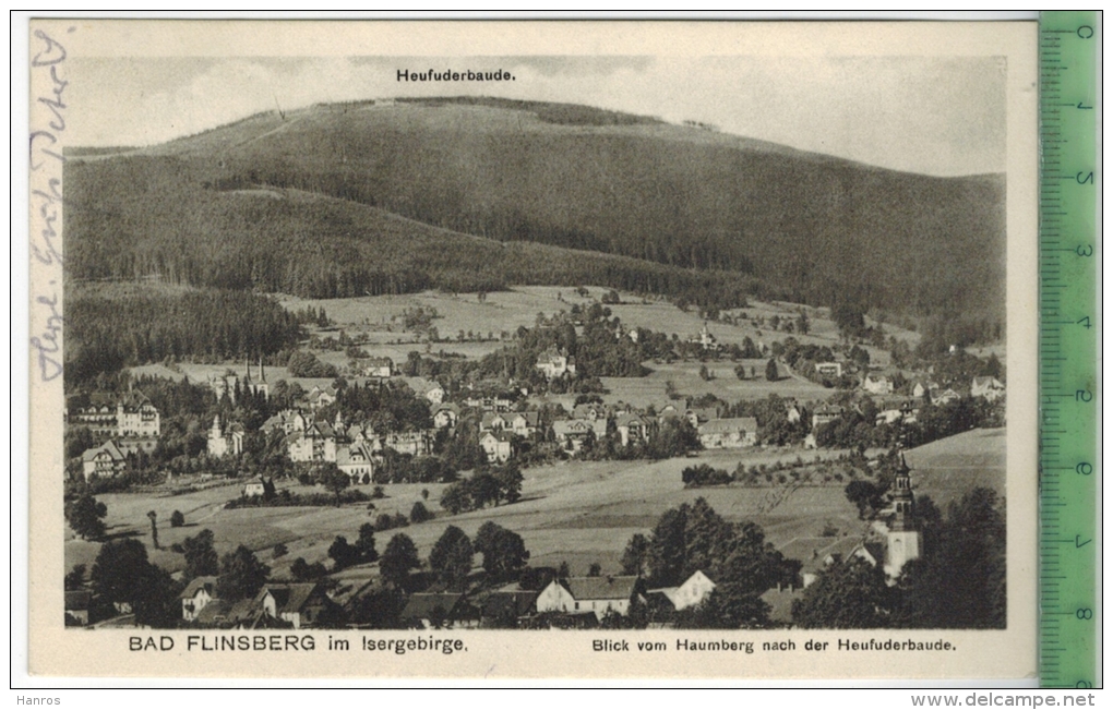 Bad Flinsberg 1926 Verlag: Niepel, Friedeberg., Postkarte Ohne Frankatur  Und Stempel, BAD FLINSBERG 12.6. 1926 MIT BEFÖ - Schlesien