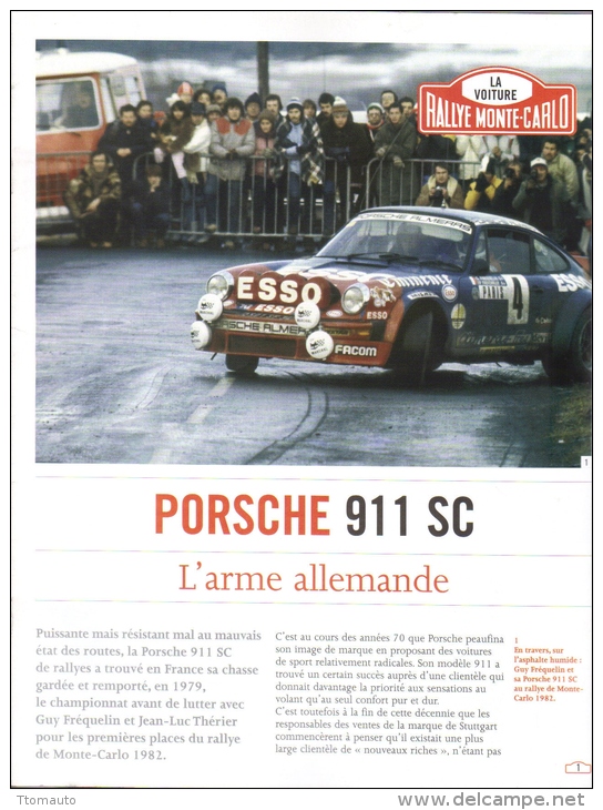 Fascicule - Rallye Monte Carlo - No 2 - Porsche 911SC -  Pilote Guy Fréquelin - Auto/Moto