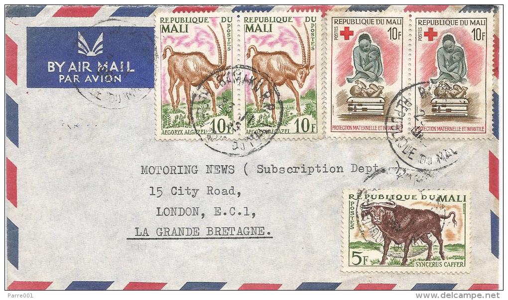 Mali 1965 Bamako RP Buffalo Antilope Red Cross Mother Care Woman Cover - Mali (1959-...)