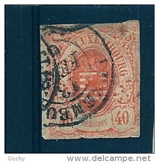 LUXEMBURG-Luxembourg : N°11 0bli. - 1859- Cote : 300,00€ - 1859-1880 Armoiries