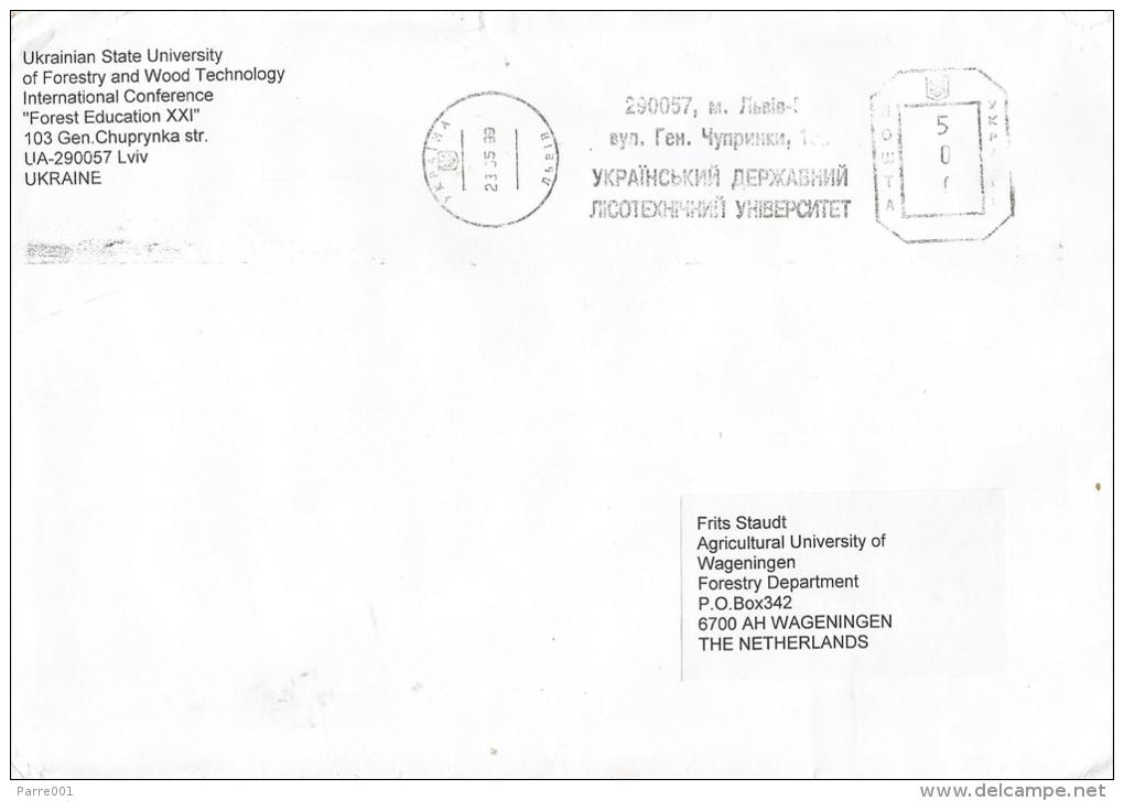 Ukraine 1999 Lviv Meter Franking Inflation Period Cover - Ukraine