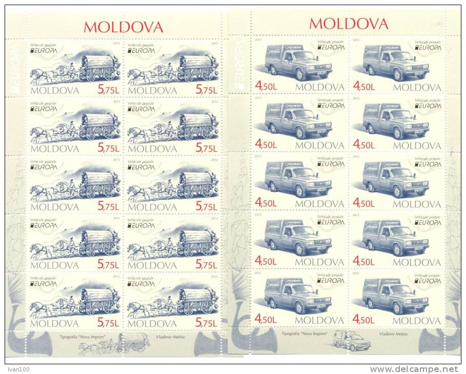 2013. Moldova, Europa 2013, 2 Sheetlets, Mint/** - 2013