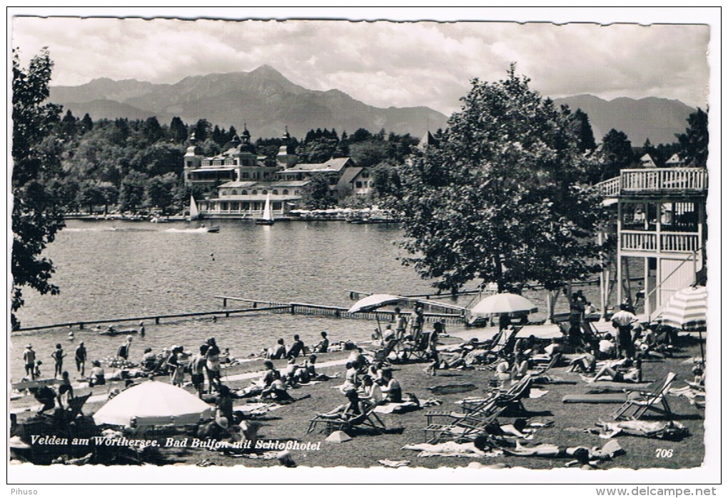 Ö-1759   VELDEN Am WÖRTHERSEE : Bad Bulfon Mit Schlosshotel (Schwimmbad, Swimmingpool, Piscine) - Velden