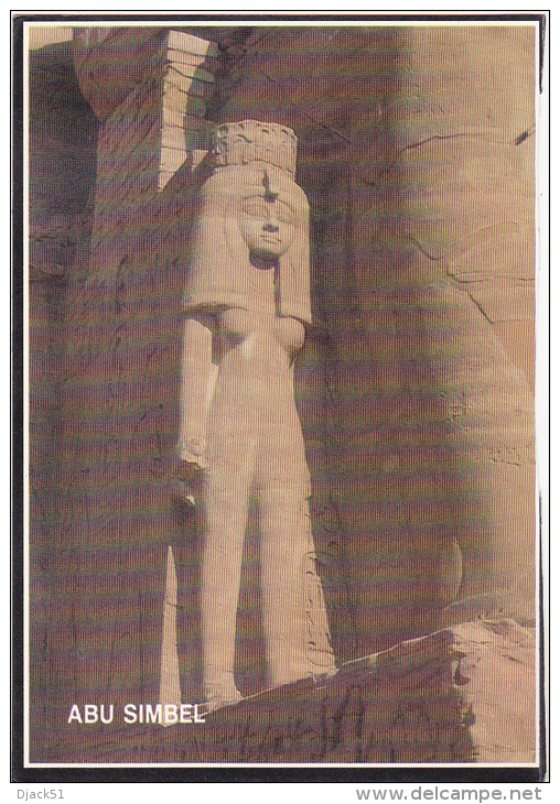 Timbre / Stamp / EGYPT Sur Carte Postale ASWAN - ABU SIMBEL - Oblitérés