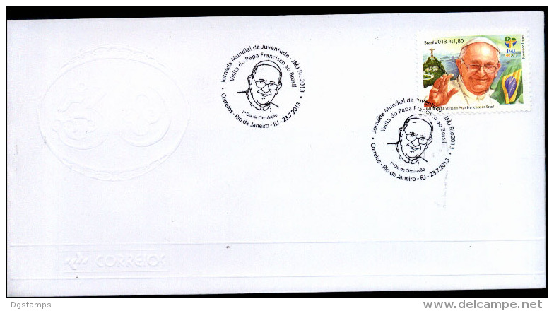 Brasil 2013 ** FDC Visita Del Papa Francisco I . Visit Of Pope Francisco I.  See Description. - Unused Stamps