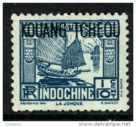 China France P.O. 1937 110c "KOWANG-TCHEOU" Overprint MLH - Impuestos