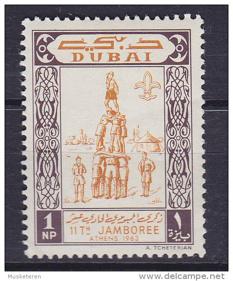 Dubai 1964 Mi. 58     1 NP Pfadfinder Scout Jamboree, Athens MNH** - Dubai