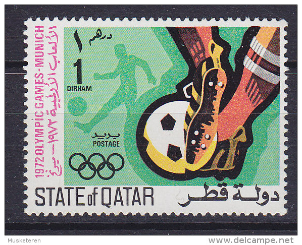 Qatar 1972 Mi. 508   1 D Olympic Games Olympische Sommerspiele, München Fussball Football MNH** - Qatar