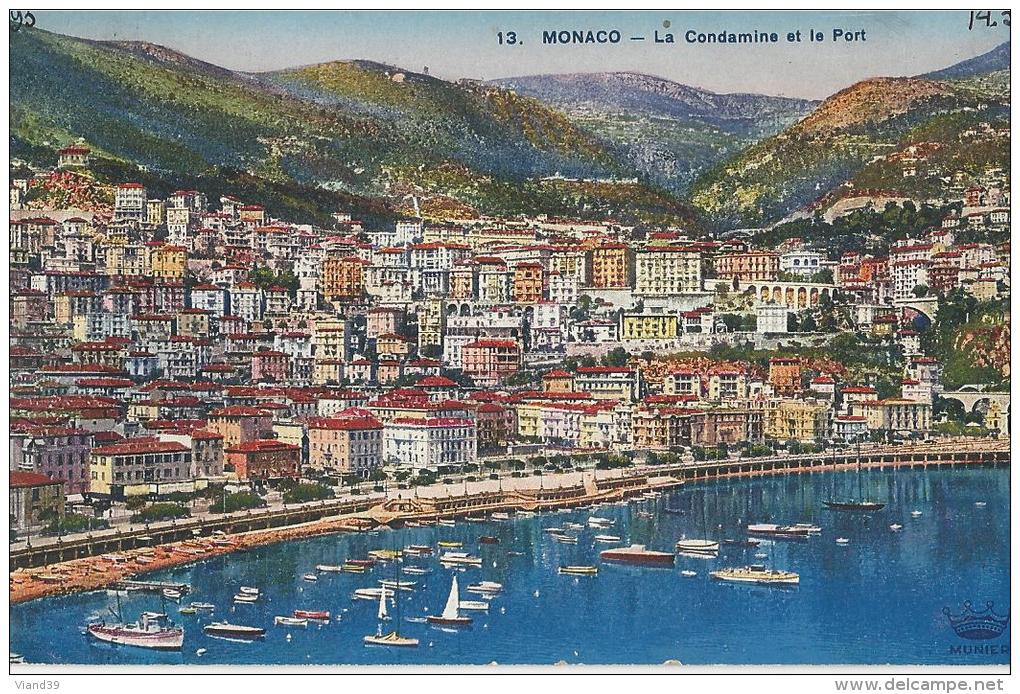 Monaco  -  La Condamine Et Le Port - La Condamine