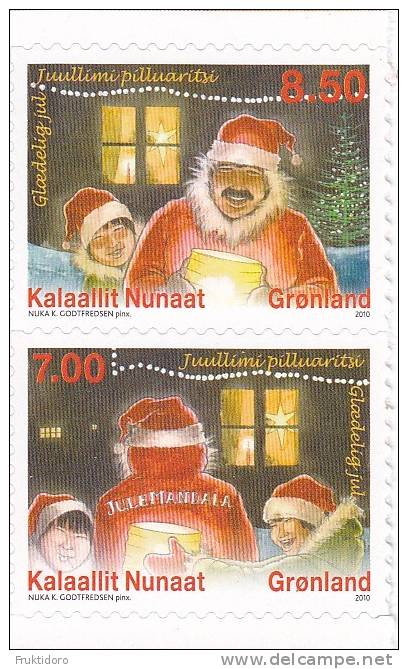 Greenland Mi 573-574 Christmas 2010 * * Père Noël - Santa Claus - Weihnachtsman - Unused Stamps